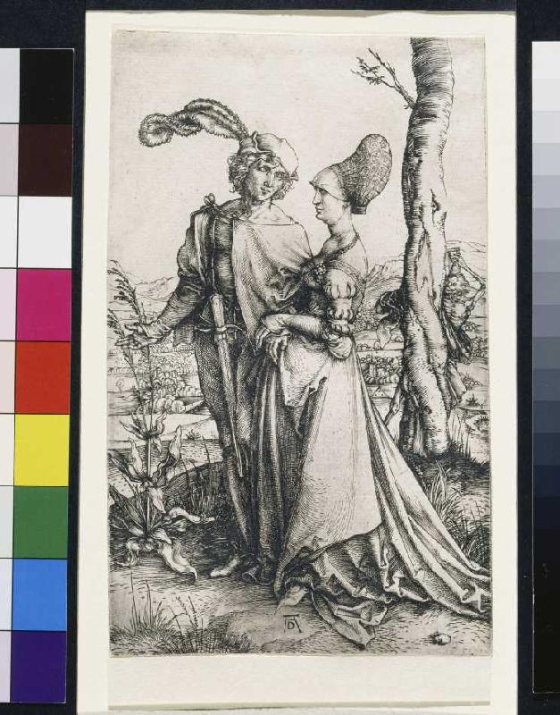 Das Liebespaar und der Tod (Der Spaziergang) from Albrecht Dürer