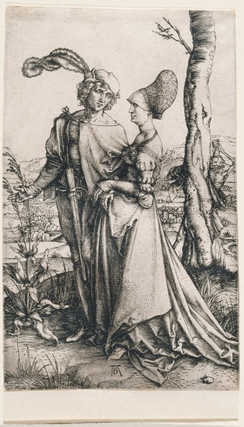 Young Couple Threatened by Death from Albrecht Dürer