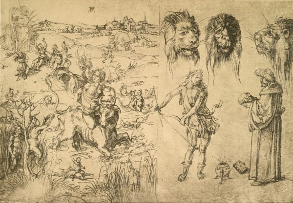 Duerer / Rape of Europa / c.1494-5 from Albrecht Dürer