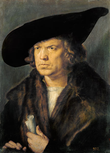 Portrait of a man. - Albrecht Dürer as art print or hand painted oil.