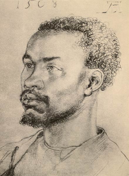 A.Dürer, Head of a Negro / Draw./ 1508 from Albrecht Dürer