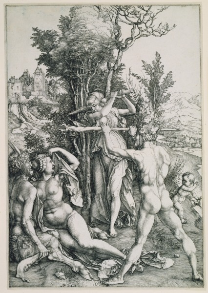 The Combat of Vitue and Pleasure in the Presence of Hercules from Albrecht Dürer