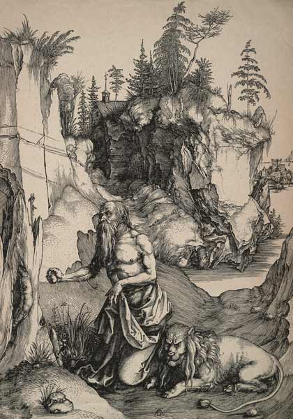 St Hieronymus in the wilderness / Dürer from Albrecht Dürer