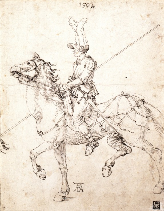 Lancer on Horseback from Albrecht Dürer