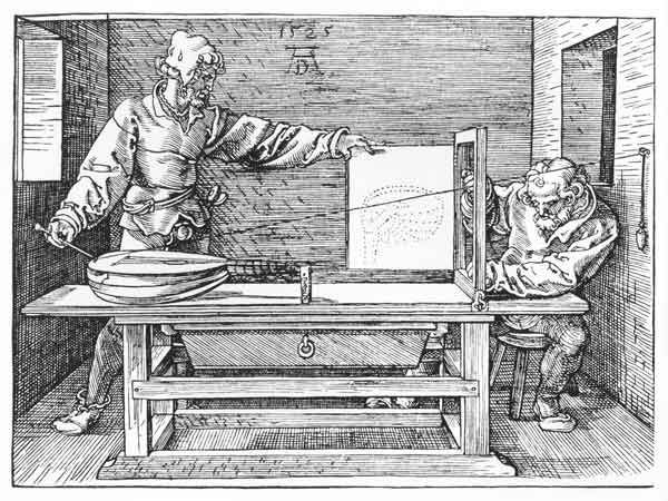 The draughtsman of the lute / Dürer from Albrecht Dürer
