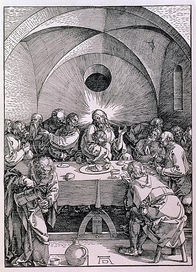 The Last Supper from the ''Great Passion'' series, pub. 1511 from Albrecht Dürer
