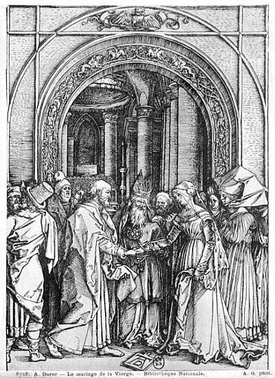The marriage of the Virgin, from the ''Life of the Virgin'' series, c.1504-05 from Albrecht Dürer