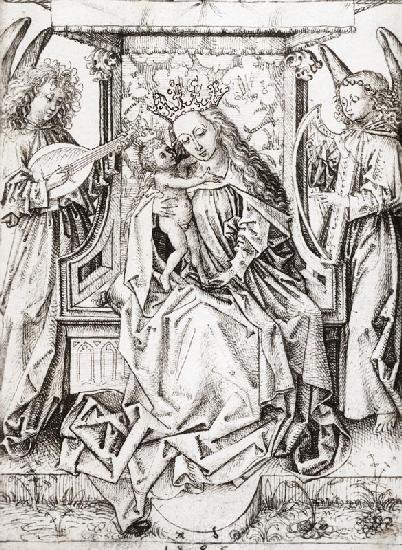 A.Dürer, Madonna w.Child & Angels /1485