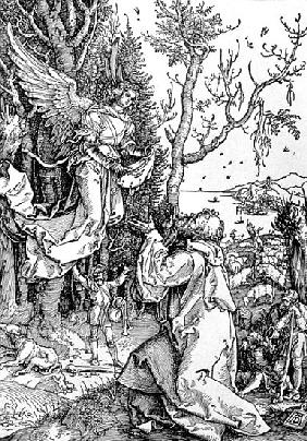 Joachim and the Angel from the ''Life of the Virgin'' series, pub. 1511