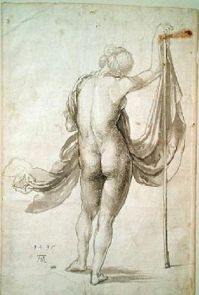 Nude Study or, Nude Female from the Back