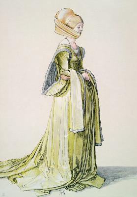 A.Dürer, Nuremberg Woman in Dance Dress
