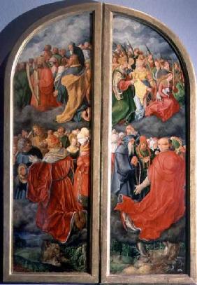 All Saints Day altarpiece, partial copy in the form of two side panels