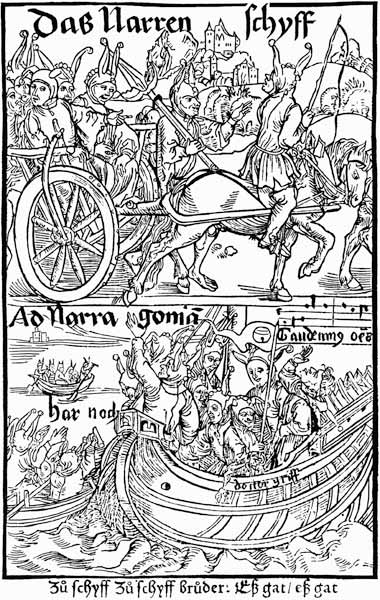 Title page of edition of "Ship of Fools" by Sebastian Brant from Albrecht Dürer