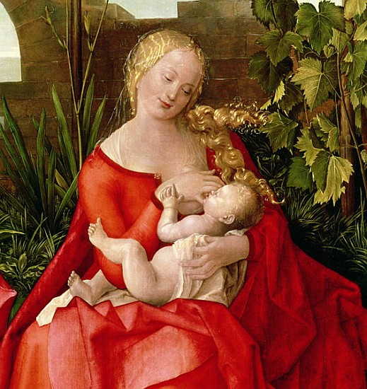 Virgin and Child ''Madonna with the Iris'', 1508 (detail of 22578) from Albrecht Dürer