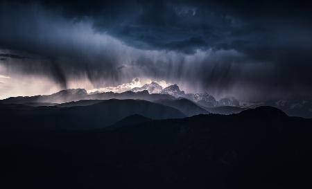 Storm above the Alps