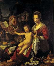 St. Anna Selbdritt (genHeilige family) from Alessandro Allori