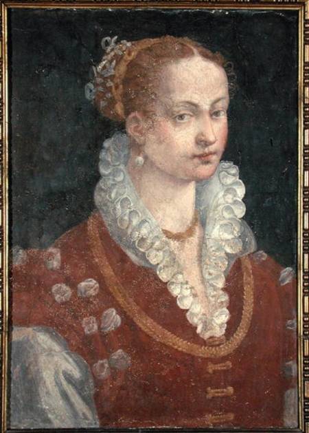 Portrait of Bianca Cappello (c.1542-87) Wife of Francesco de Medici, Grand Duke of Tuscany from Alessandro Allori
