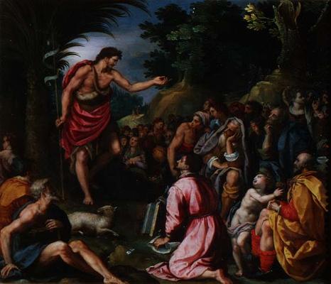 St. John the Baptist Preaching from Alessandro Allori