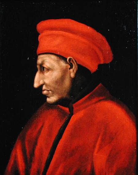 Portrait of Cosimo de'Medici (II Vecchio) (1389-1463) copied from Jacopo Pontormo (1494-1557) from Alessandro Pieroni