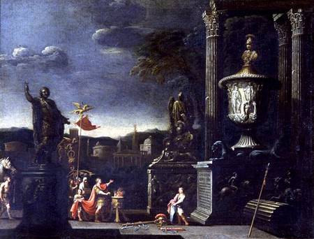 View with a Scene of a Sacrifice from Alessandro Salucci