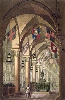 Tombs of the Knights Templar, c.1820-39 (aquatint) from Alessandro Sanquirico