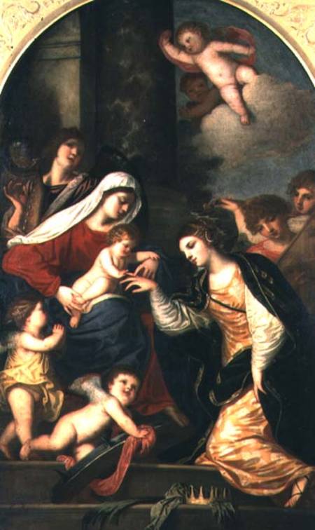 The Mystic Marriage of St. Catherine from Alessandro Varotari