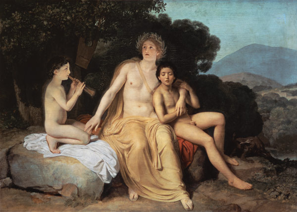 Apollo, Hyacinth and Cyparissus singing and playing from Alexander Andrejewitsch Iwanow