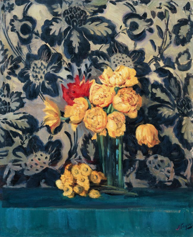 Blumen (Gelb auf Schwarz) from Alexander Fjodorowitsch Gausch