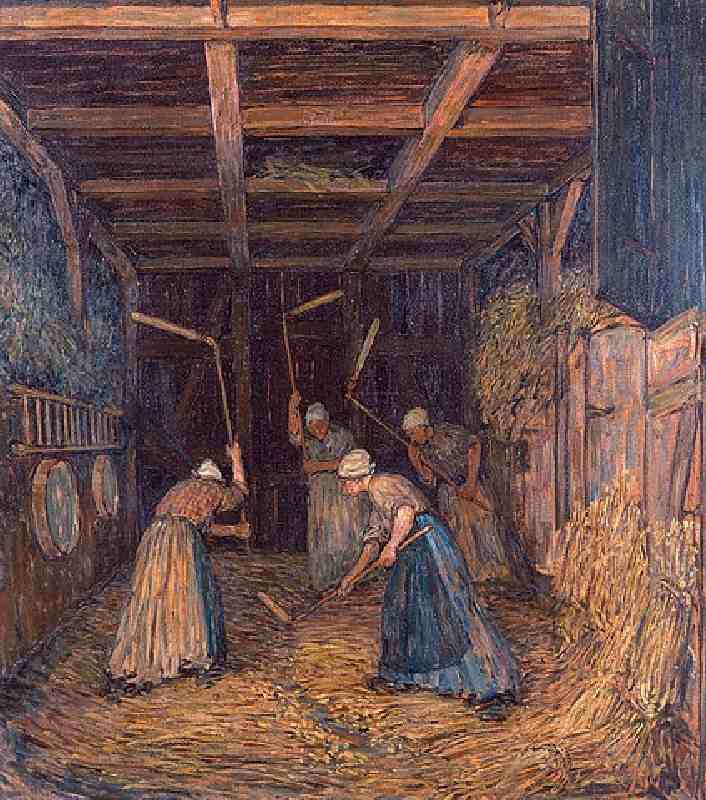Drescherinnen in the threshing floor from Alexander Gerbig