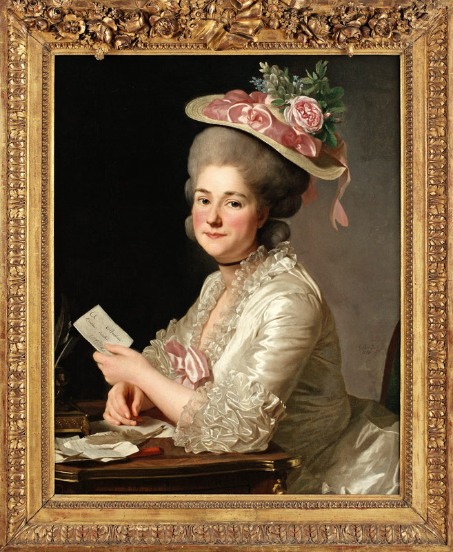Portrait of Marie Emilie Cuivilliers, née Boucher from Alexander Roslin