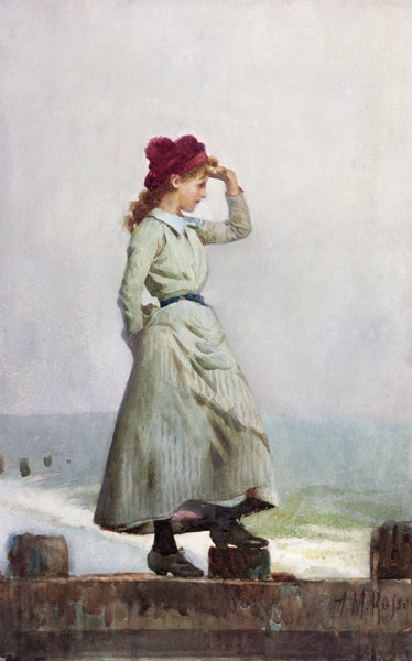 Young Girl on Seawall from Alexander Rossi