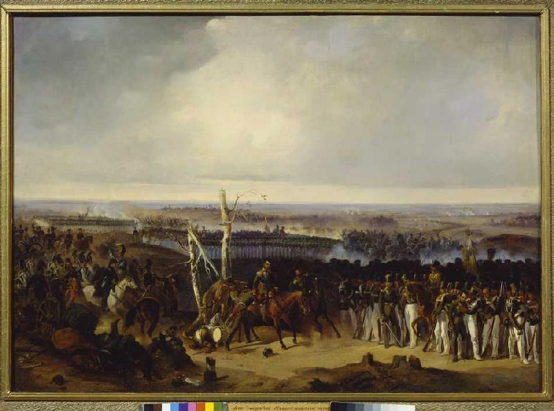 The regiment Ismailow during the battle of Borodino from Alexander von Kotzebue