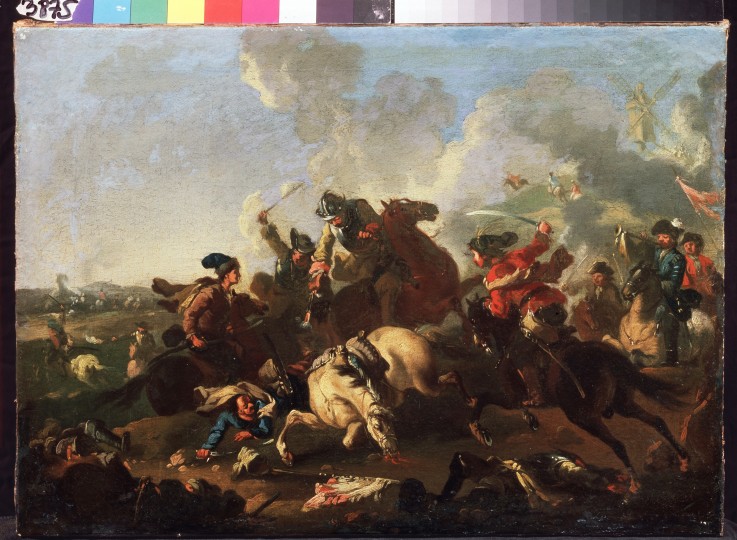 Scene from the battle of Poltava from Alexander von Kotzebue