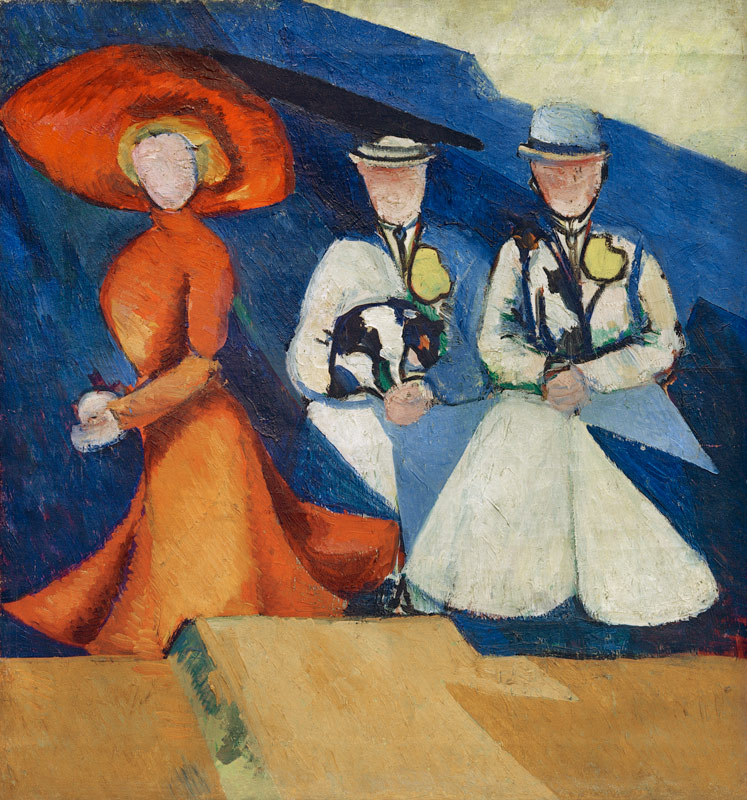 Three female figures, 1909-1910 from Alexandra Exter