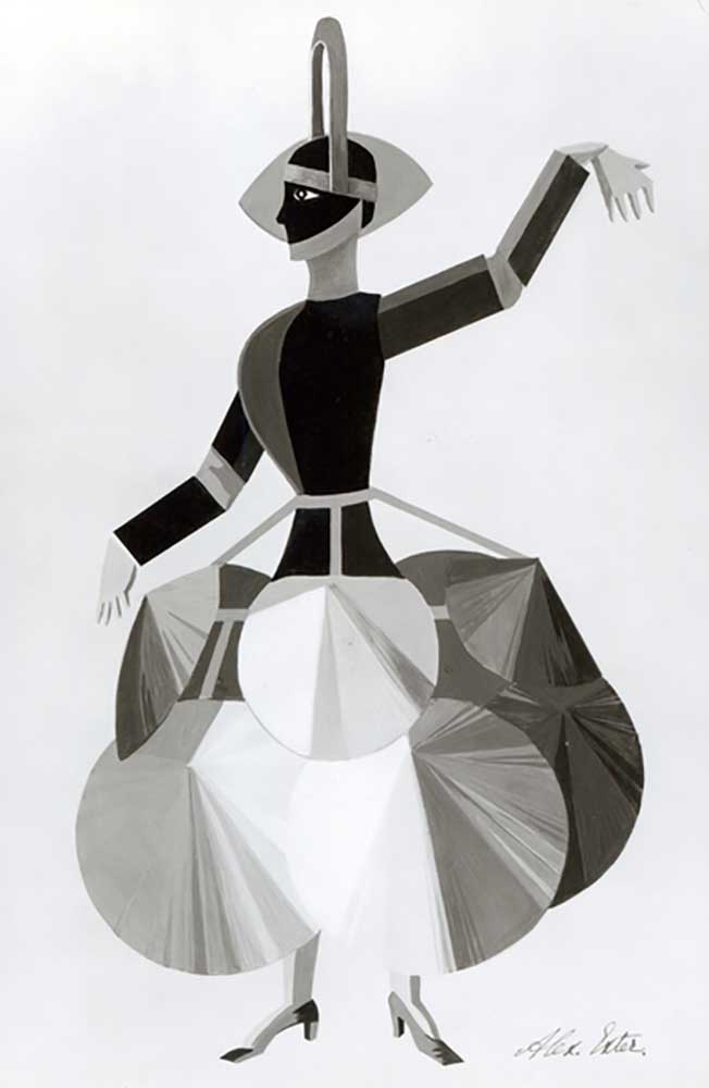 Costume design for the film Aelita, 1924 from Alexandra Exter