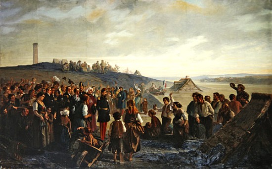 Napoleon III visiting the slate quarries of Angers from Alexandre Antigna