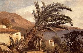 Palms at the Riviera. from Alexandre Calame