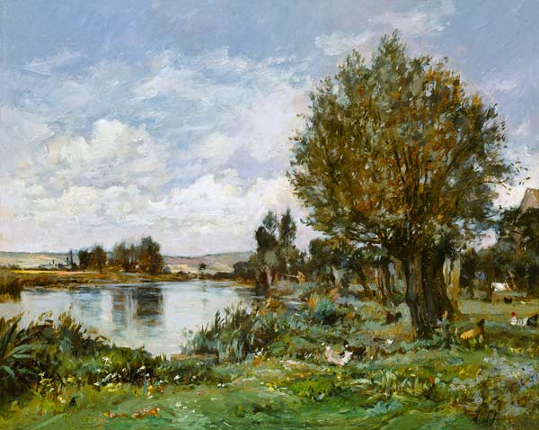 Rural river scene from Alexandre Defaux