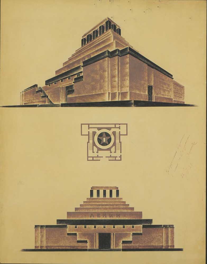 The Lenins Mausoleum (First version of the final project) from Alexei Wiktorowitsch Schtschussew