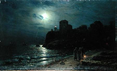 Moonlight on the Edge of a Lake from Alexej Savrasov