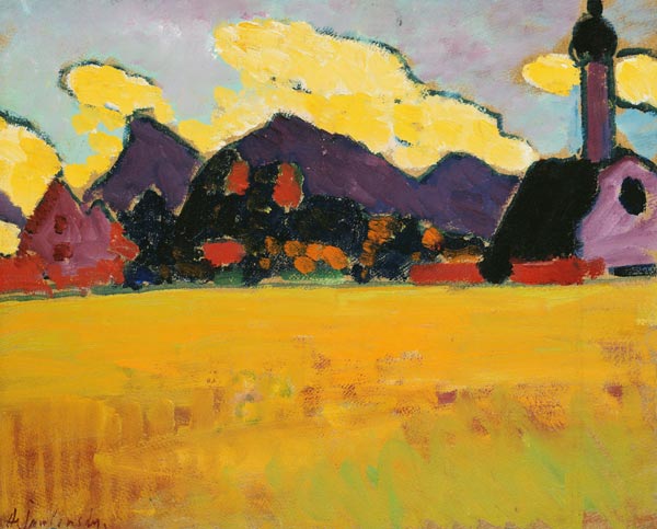 Landschaft bei Murnau from Alexej von Jawlensky