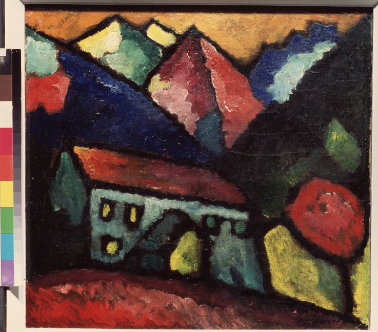 A house in the mountains from Alexej von Jawlensky
