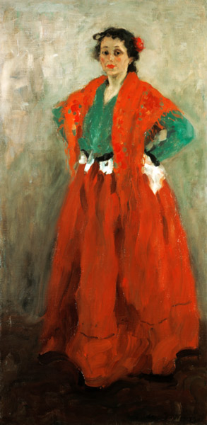 Helene Jawlensky in Spanish outfit. from Alexej von Jawlensky