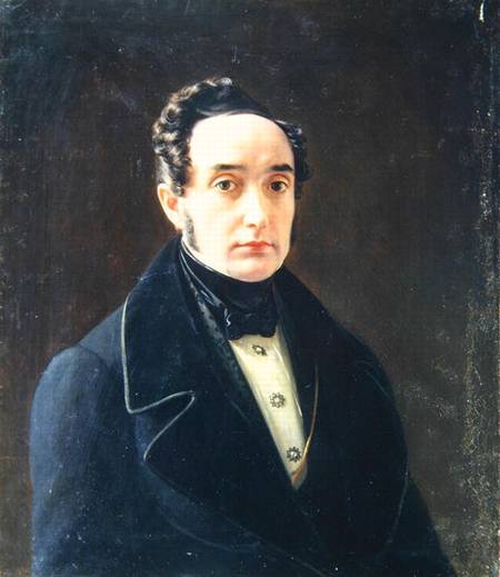 Portrait of the author Ivan Panayev (1812-62) from Alexej Wassiljewitsch Tyranow