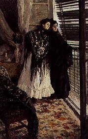 Spaniards at the dress circle (Leonora and Yank macaw) from Alexejew. Konstantin Korovin