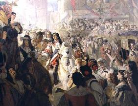 The Return of Charles II (1630-85) to Whitehall in 1660