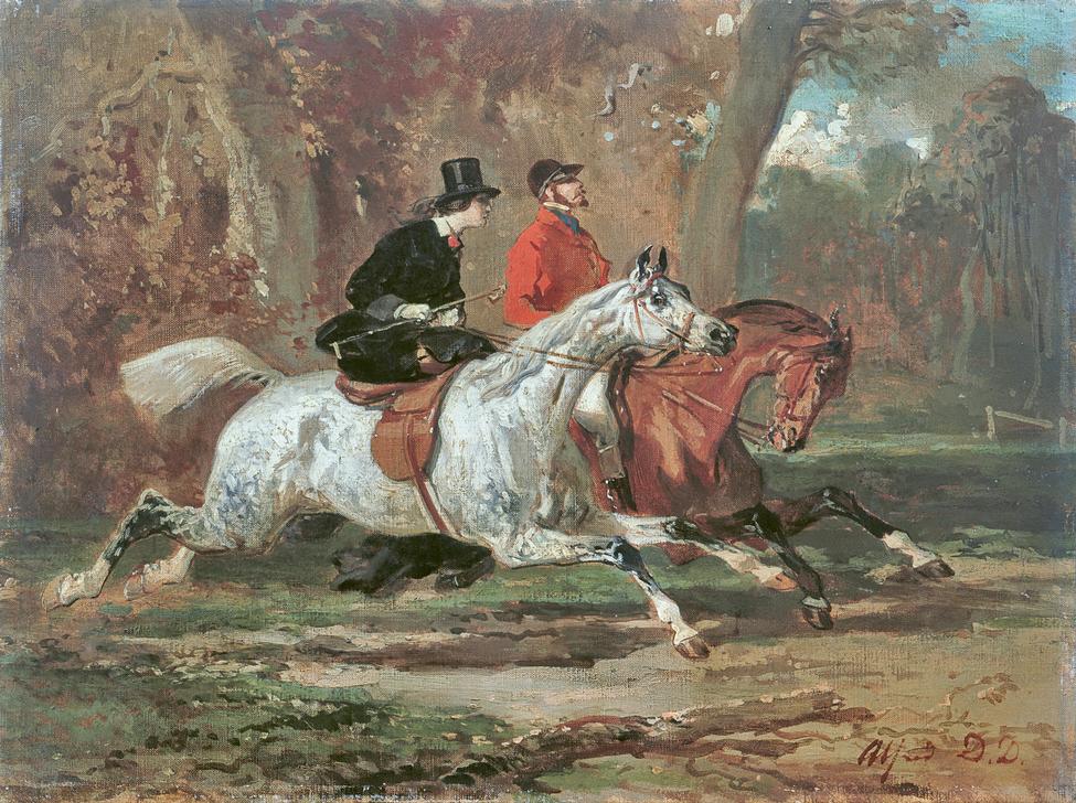 Cavalier et amazone from Alfred Dedreux