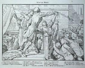 Death on the Tribune, from 'Another Dance of Death' published by Georg Wigand in Leipzig