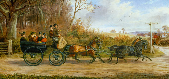 A Brake and Four going to a Meet from Alfred Sheldon-Williams