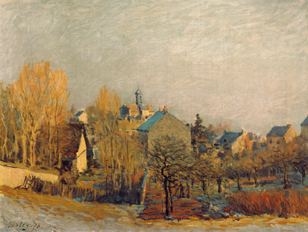 A.Sisley / Frost in Louveciennes / 1873 from Alfred Sisley